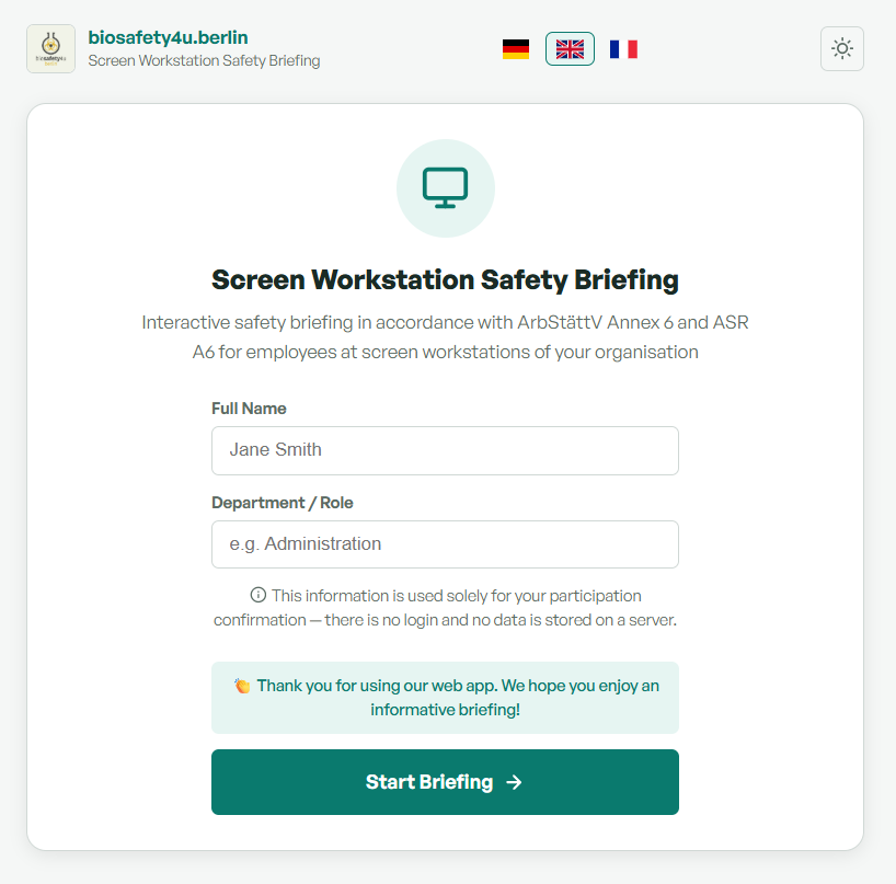 Browser App Welcome Screen